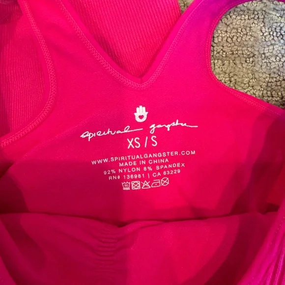 Spiritual Gangster Hot Pink Activewear - Picture 3 of 3